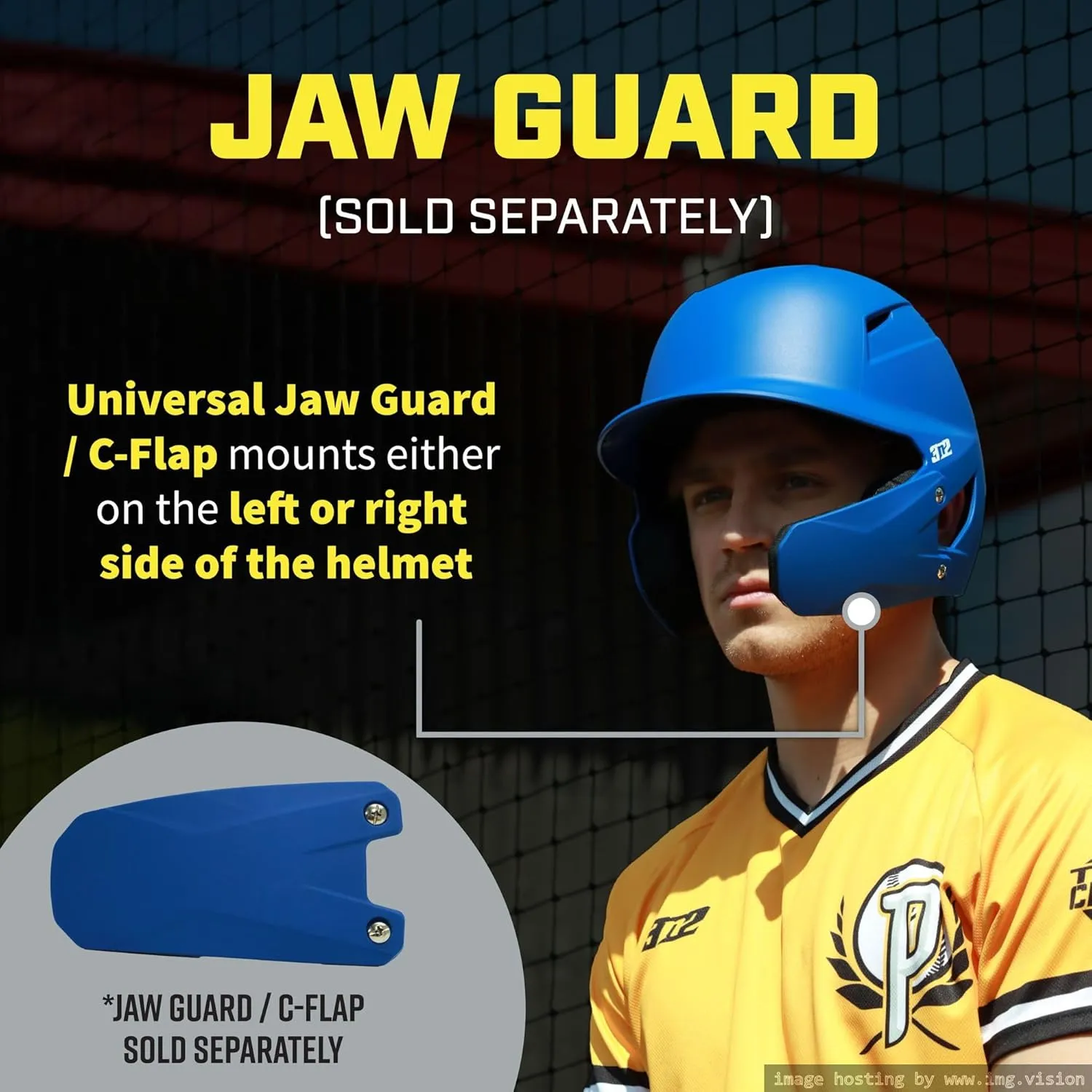 3N2 Pro Clutch Baseball Helmet - High-Impact Shell, Moisture-Wicking Padding - Matte - One Size (Youth)