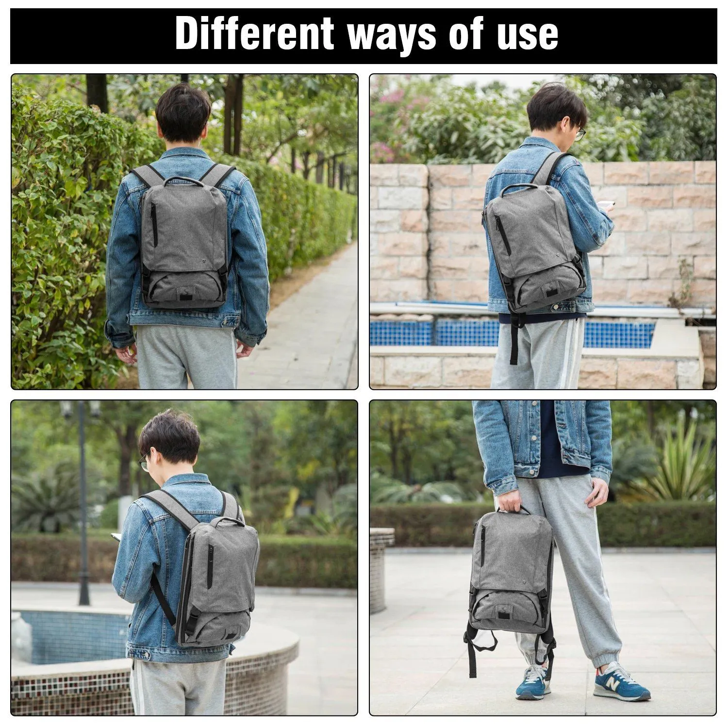 Anti-theft 14Inch Laptop Computer Backpack for Travel Waterproof Business School