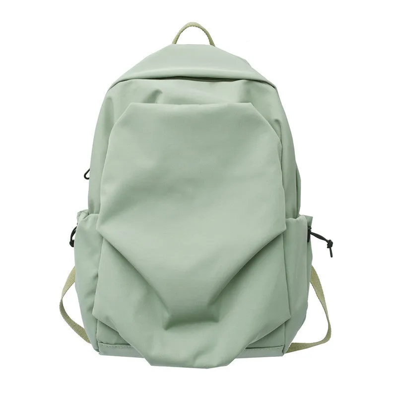 Backpack Early High School Student Schoolbag Large Capacity Same  Lightweight Casual  Korean Style Solid Color
