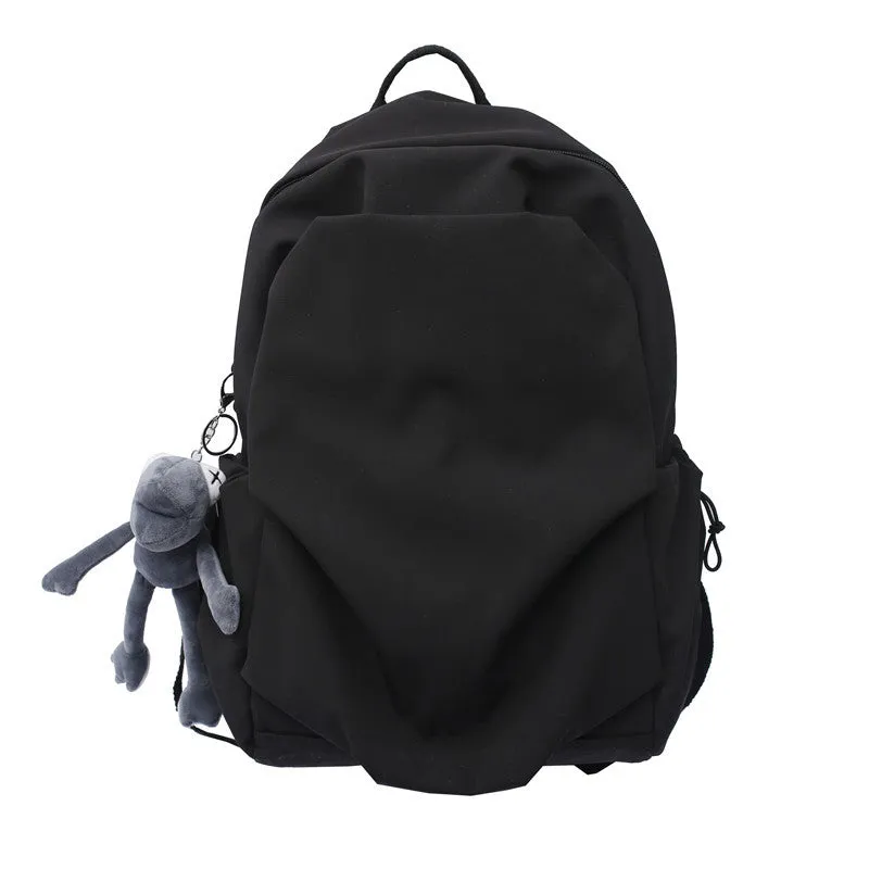 Backpack Early High School Student Schoolbag Large Capacity Same  Lightweight Casual  Korean Style Solid Color