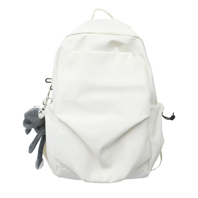 Backpack Early High School Student Schoolbag Large Capacity Same  Lightweight Casual  Korean Style Solid Color