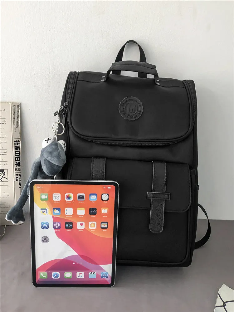 Backpack Junior High School Student High School College Student School travel Casual Computer Backpack Male shoulder bag