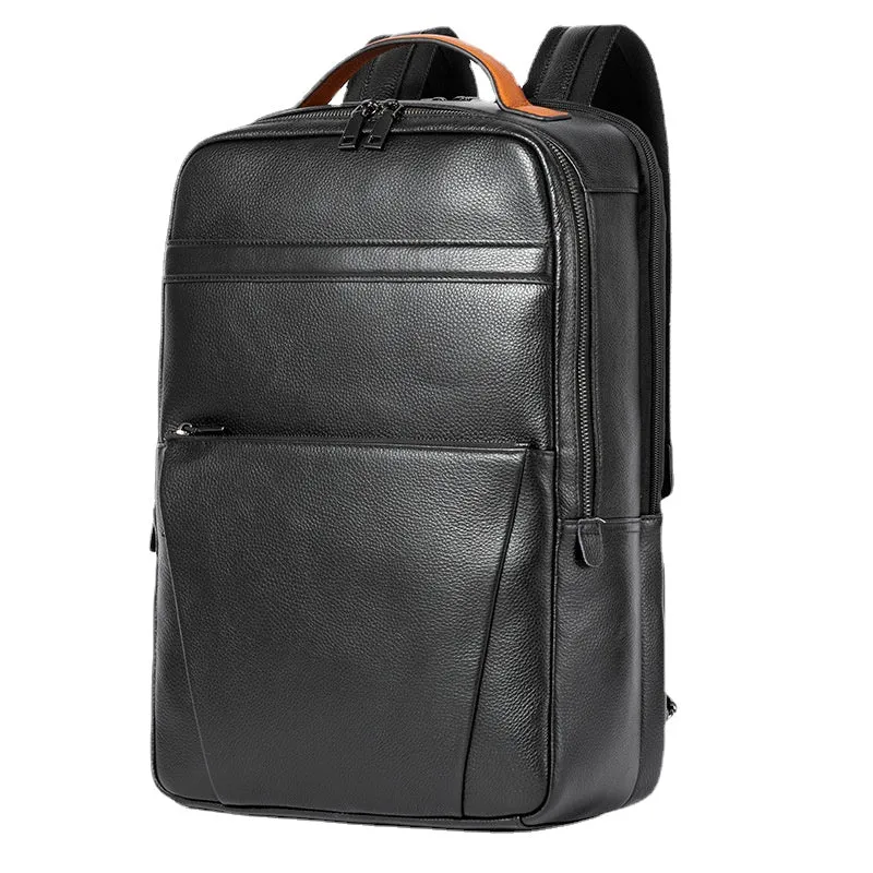 Backpack New Men's Leather  Large Capacity Multi-Functional Business Travel