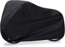 Bike Cover Waterproof Outdoor Bicycle Cover Thick Black. 29 Inch Windproof UV Snow Rustproof 190T with Lock Hole Storage Bag for Mountain Road Bike City Bike Beach Cruiser Bike