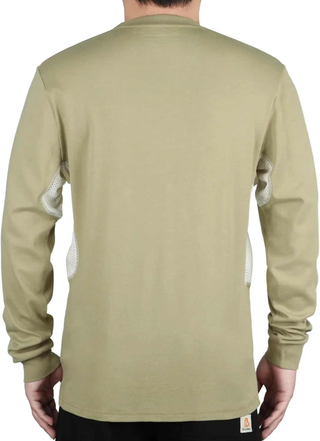 BOCOMAL FR Shirts Summer Vented Mesh Breathable Henley Shirt 5.5oz Flame Resistant CAT2 Work Clothing