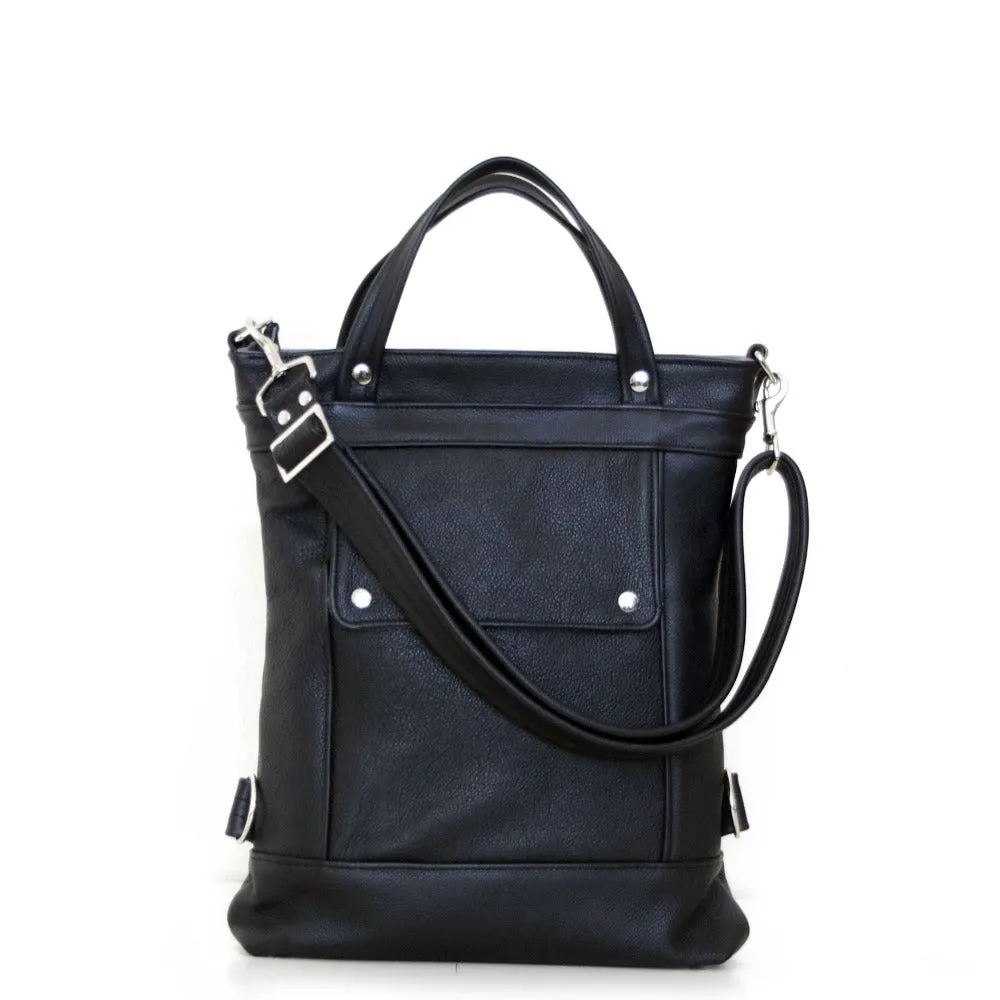 Briefcase in Onyx, Backpack Convertible