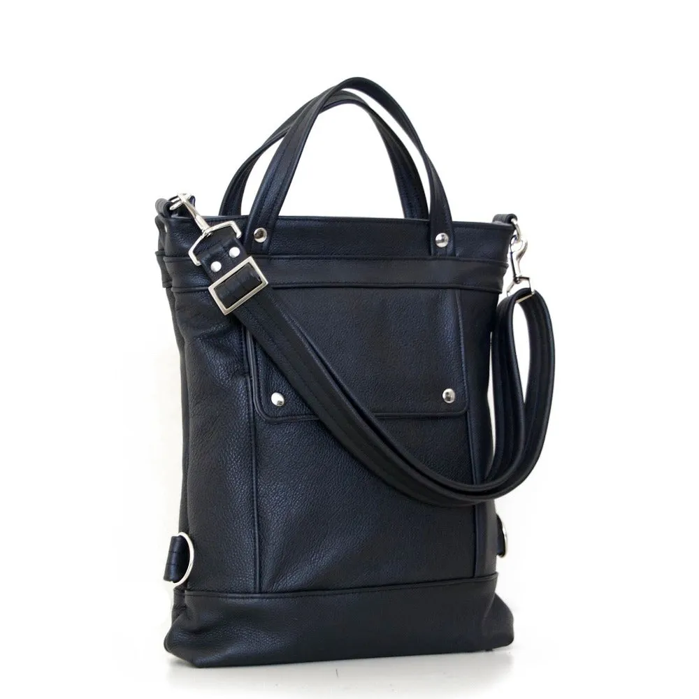 Briefcase in Onyx, Backpack Convertible