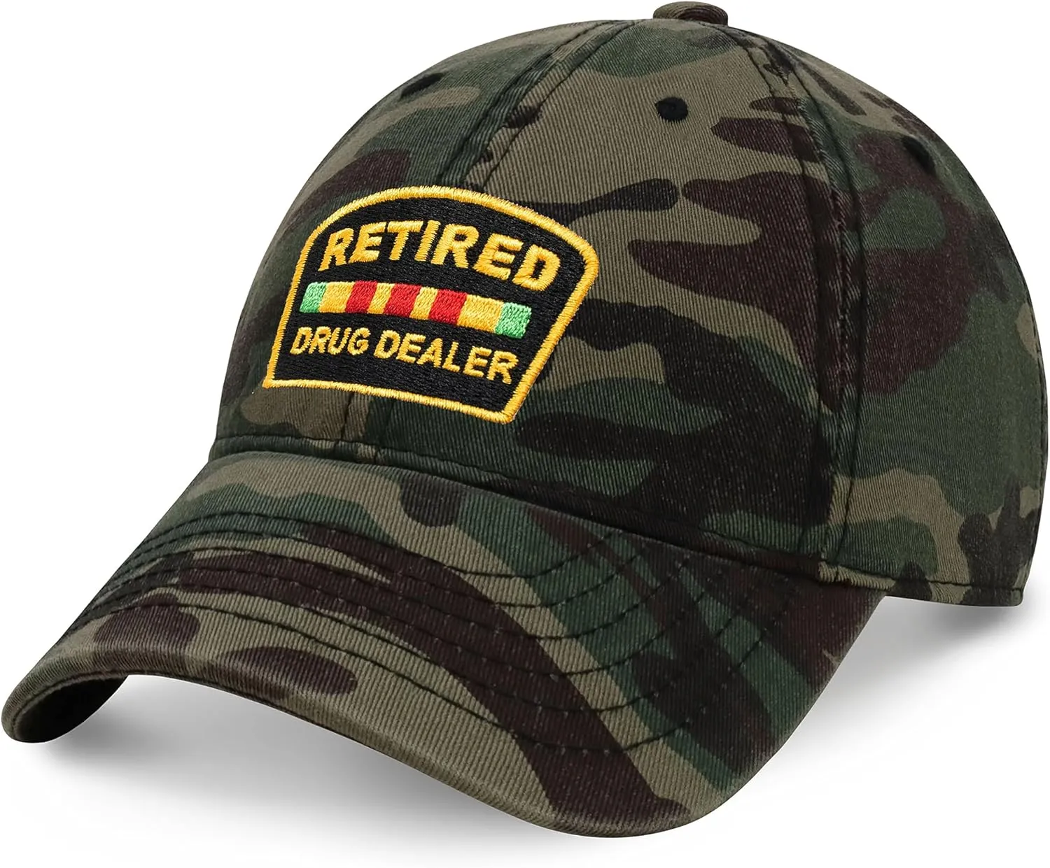 CHOK.LIDS Retired Drug Dealer Hat Dad Hat Cotton Baseball Cap Polo Style Low Profile PC101