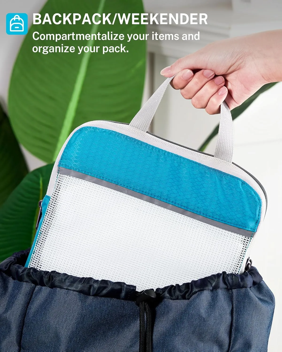 Compression Packing Cubes, Gonex Extensible Storage Mesh Bags Organizers