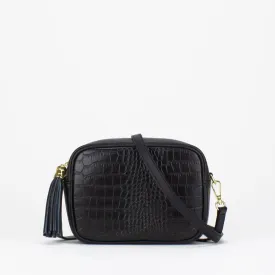 Evie Camera Bag (Croc Print)