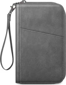 Fintie Family Passport Holder Wallet, RFID Blocking Travel Document Organizer Clutch Bag Credit Cards Case Cover for Women Men