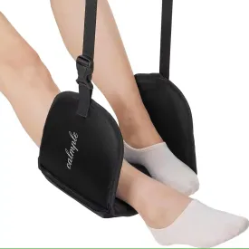Foot Hammock, Thickening Lengthening Airplane Footrest to Relax Your Feet Portable Flying Foot Hammock Plane Adjustable Plane Leg Rest, No Clashing Footrest for Long Car/Train Trips/Offices