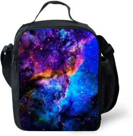 Galaxy Lunch Bag Insulated Lunch Box Cooler Bag (Starry sky 1)