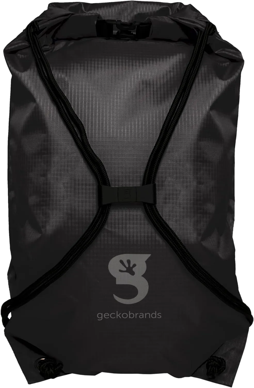geckobrands 10L Drawstring Travel Backpack  Waterproof, Lightweight Dry Bag for Beach, Hiking, and Light Water Activities