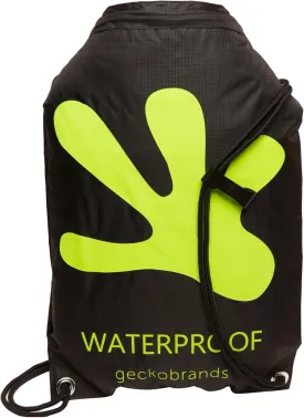 geckobrands 10L Drawstring Travel Backpack  Waterproof, Lightweight Dry Bag for Beach, Hiking, and Light Water Activities