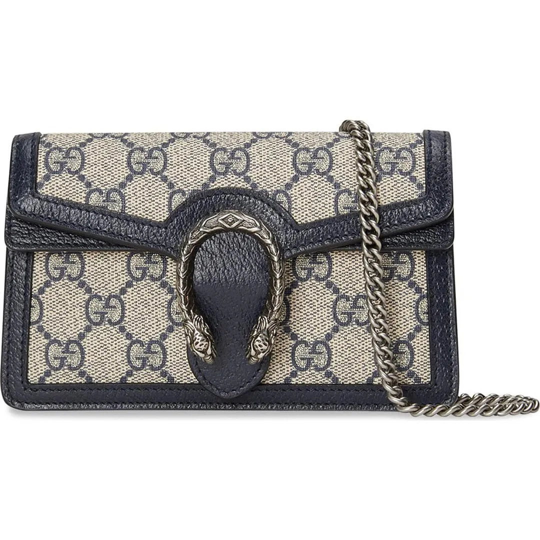 Gucci Dionysus GG Super Mini Bag, beige/blue