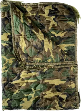 HighSpeedDaddy: Large Woobie Military Blanket & Poncho Liner for Camping & All Weather Use - Water Resistant   Ripstop - Lightweight, Thermal, Insulated - Tactical, Emergency, Outdoor - 82x60