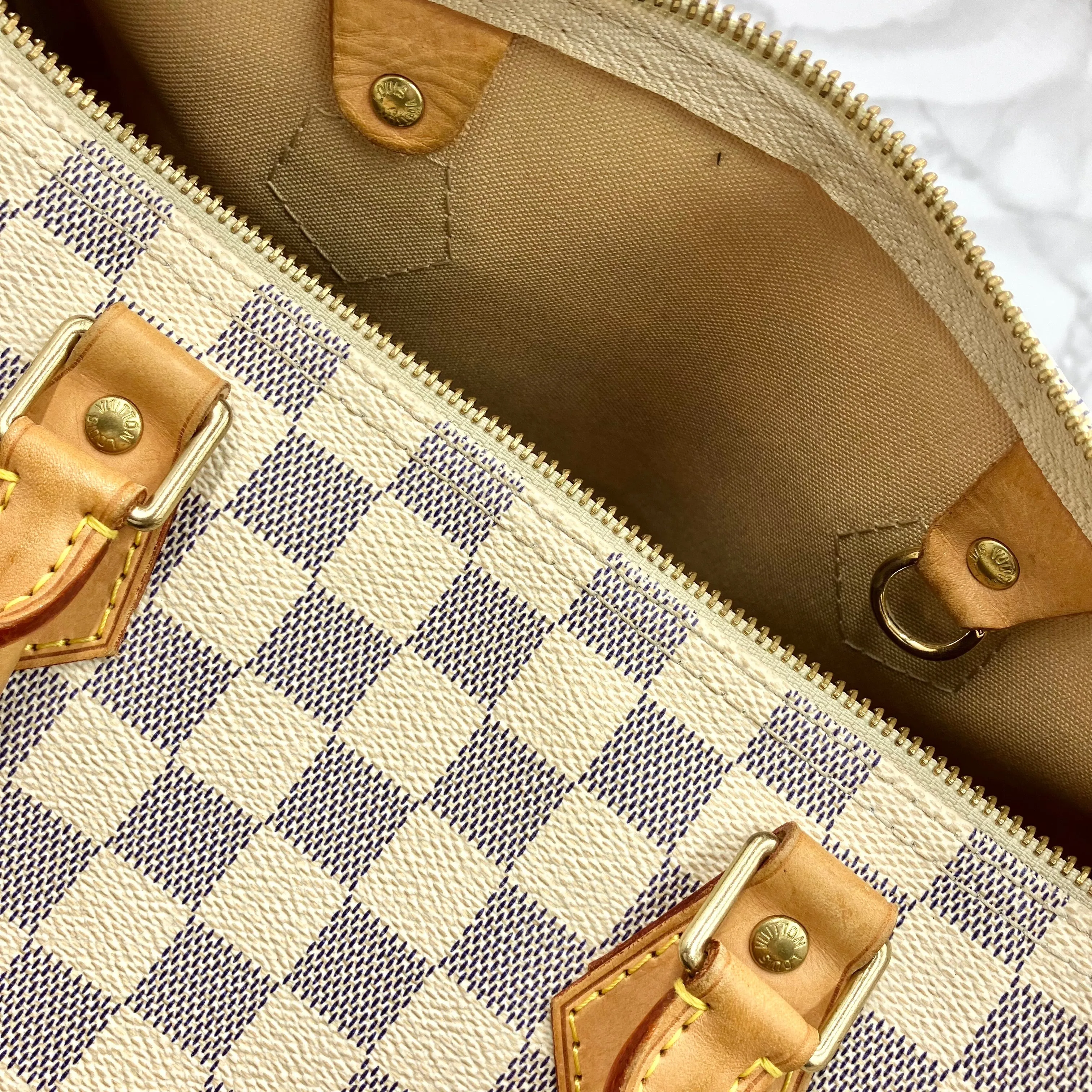 LOUIS VUITTON Azul Speedy 30