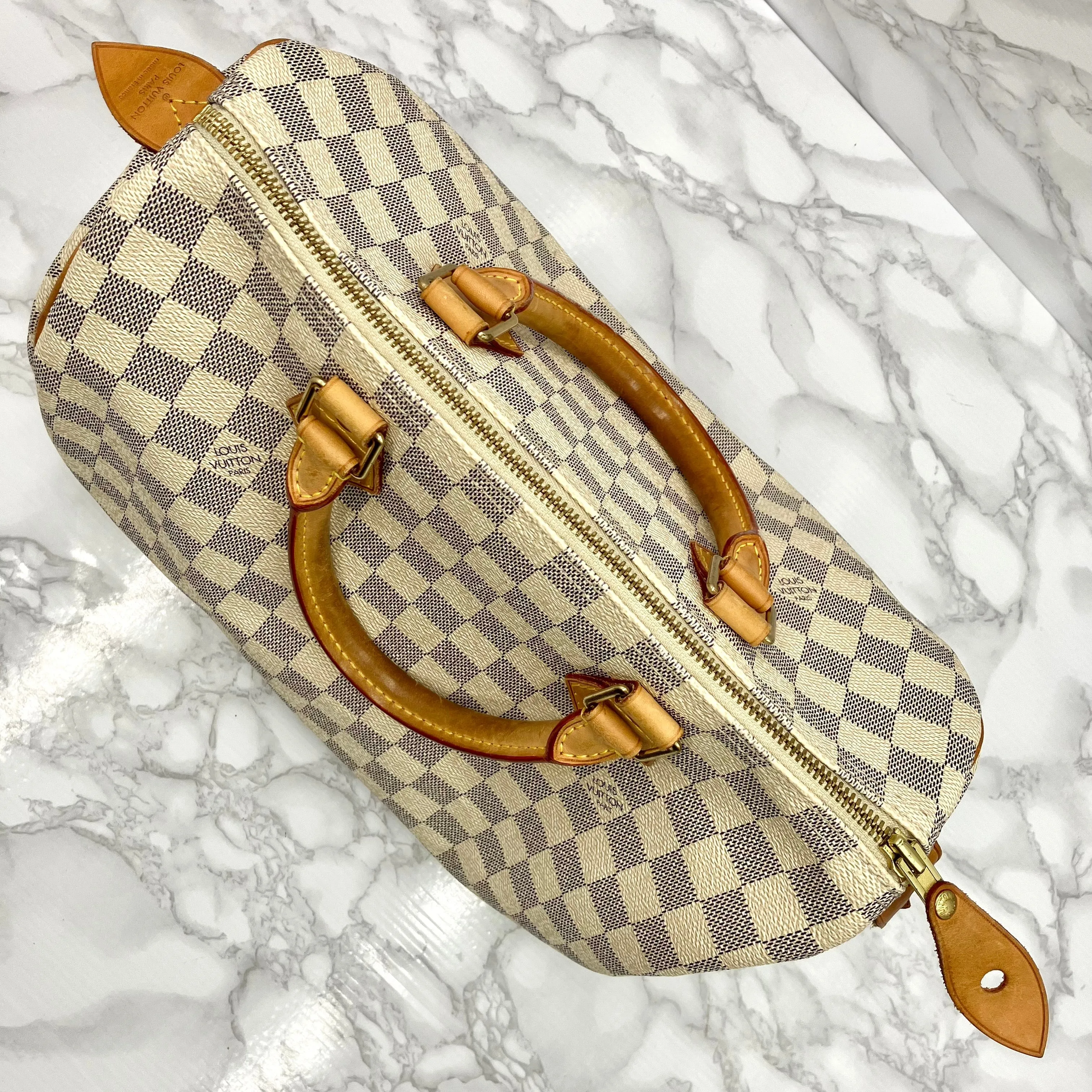 LOUIS VUITTON Azul Speedy 30