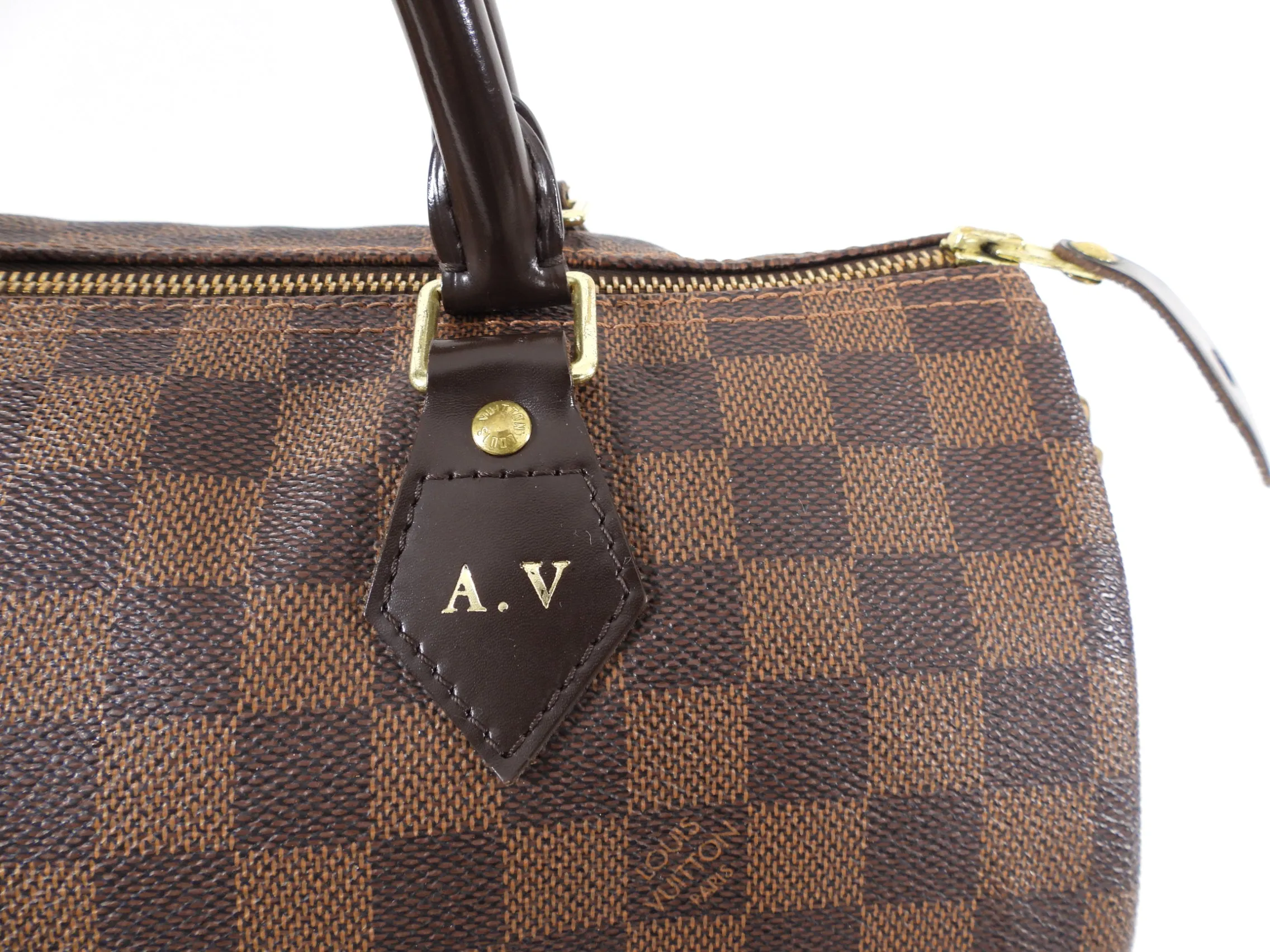 Louis Vuitton Damier Ebene Speedy 30 Doctor Duffle Bag