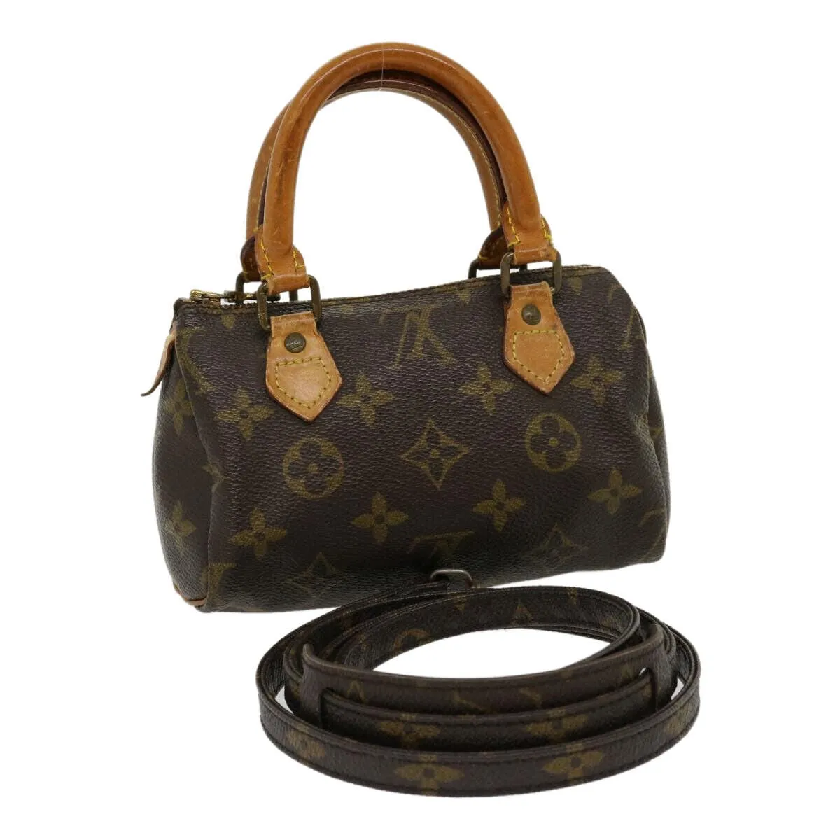 LOUIS VUITTON Monogram Mini Speedy 2way Hand Bag Vintage M41534 LV Auth rh226 ASC2550