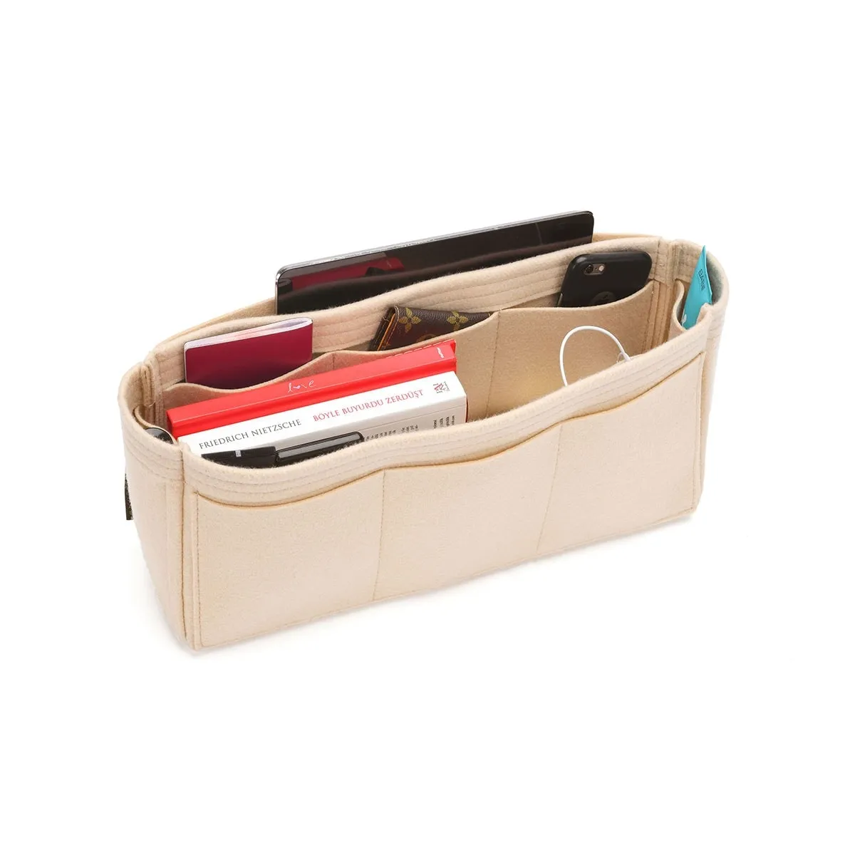 Louis Vuitton Speedy Bandoulière Organizer Insert, Classic Model Bag Organizer with Exterior Pockets