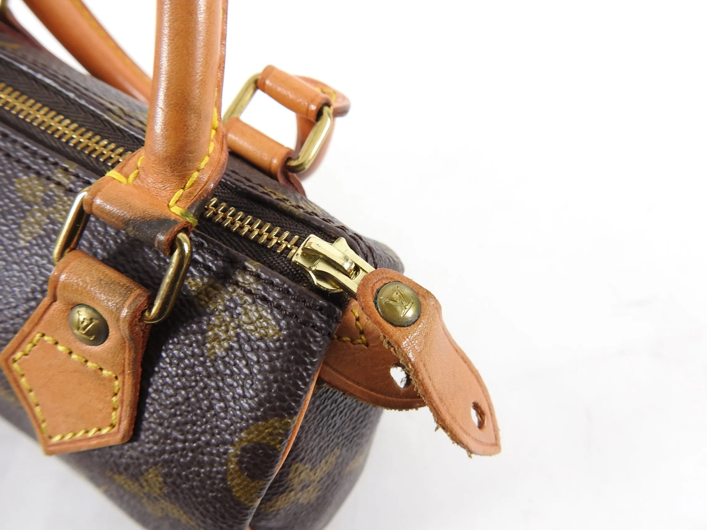 Louis Vuitton Vintage 1992 Monogram Nano Mini Speedy Bag