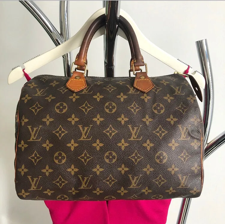 Louis Vuitton Vintage 1996 Monogram Speedy 30 Bag