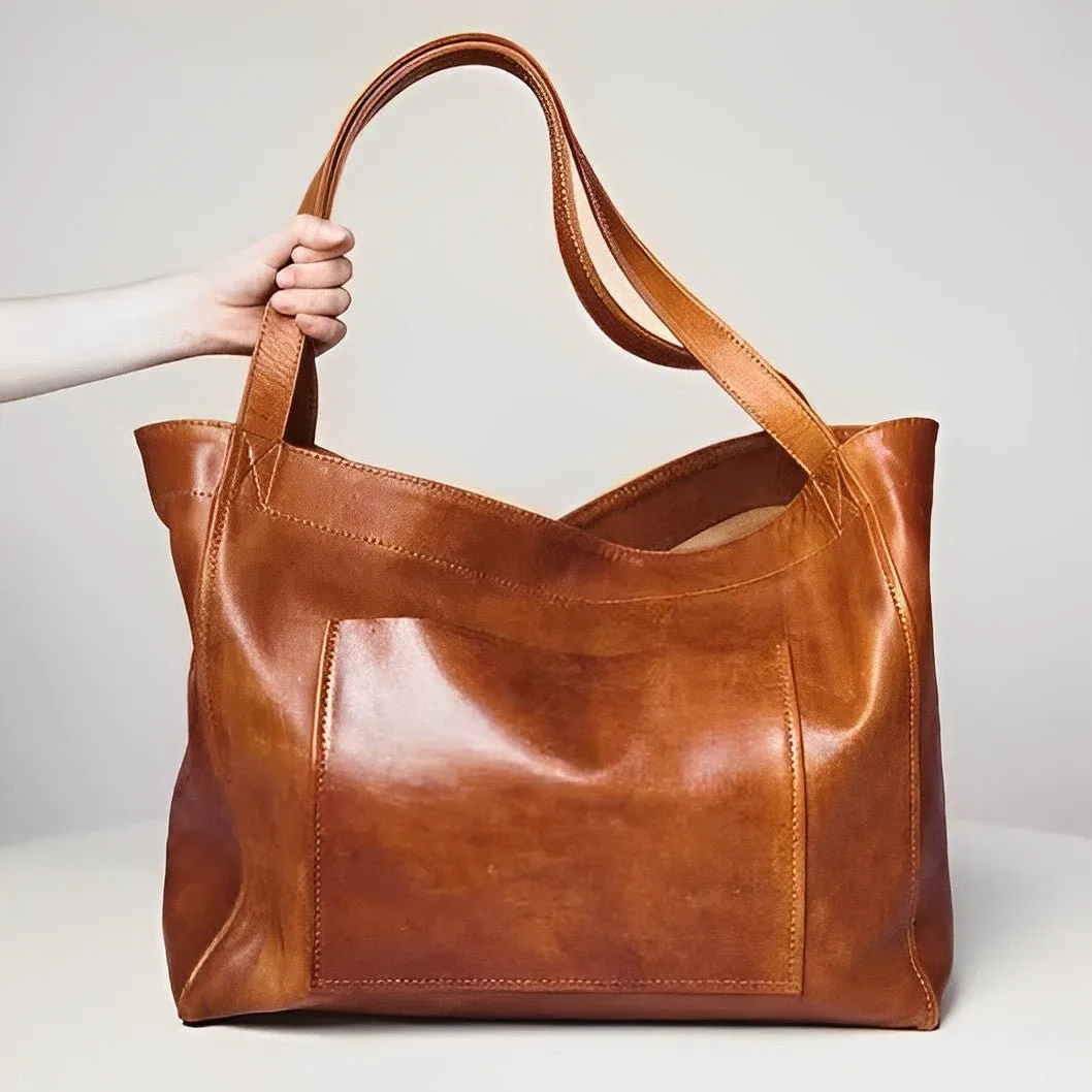Oversized Leather Tote Bag