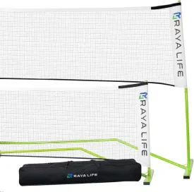 Portable Pickleball Net & Badminton Net 2 in 1-22ft Width Standard Net Size- Indoor & Outdoor Multi-Sport Net  Weatherproof, Durable, Easy Assembly