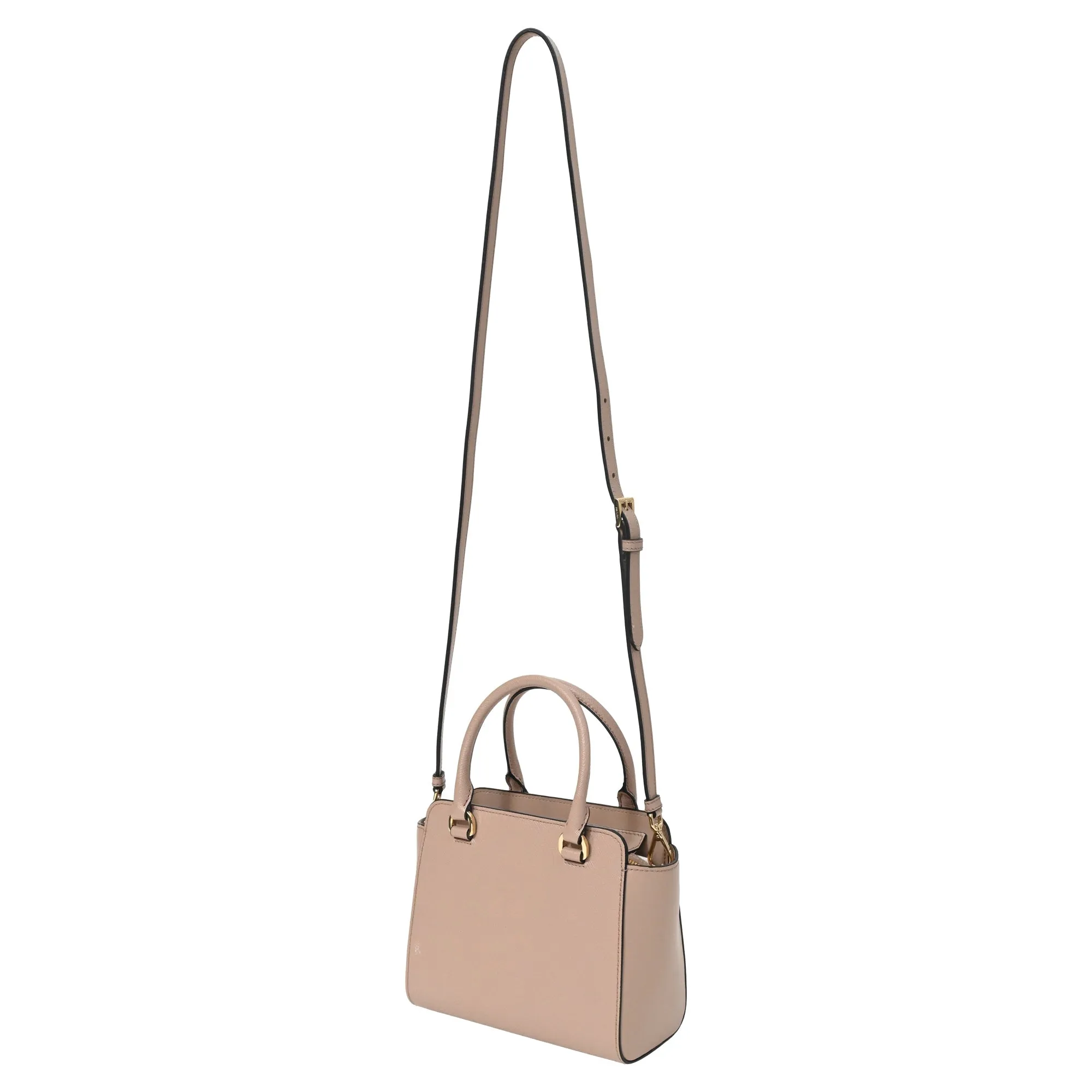 Prada Double Handle Tote in Pink Saffiano Leather