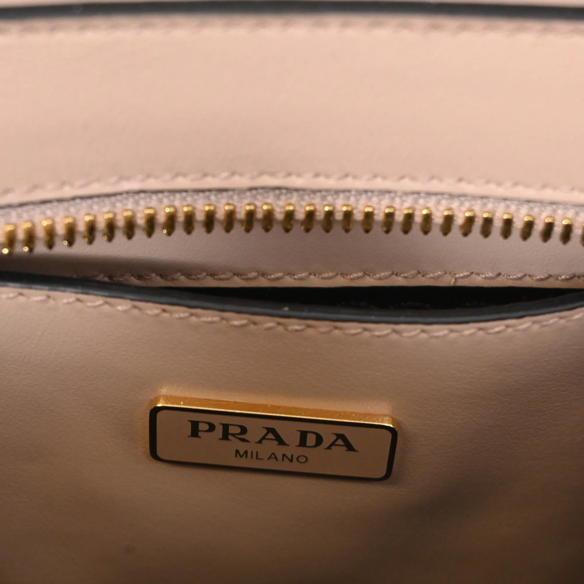 Prada Double Handle Tote in Pink Saffiano Leather