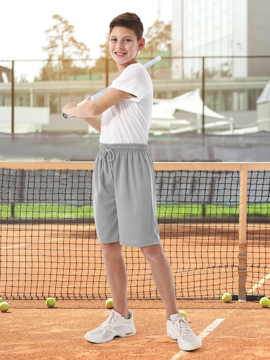 Resinta Boys Shorts Toddler Boy Shorts Athletic Quick Dry Kids Basketball Soccer Gym Shorts with Pockets Elastic Waist