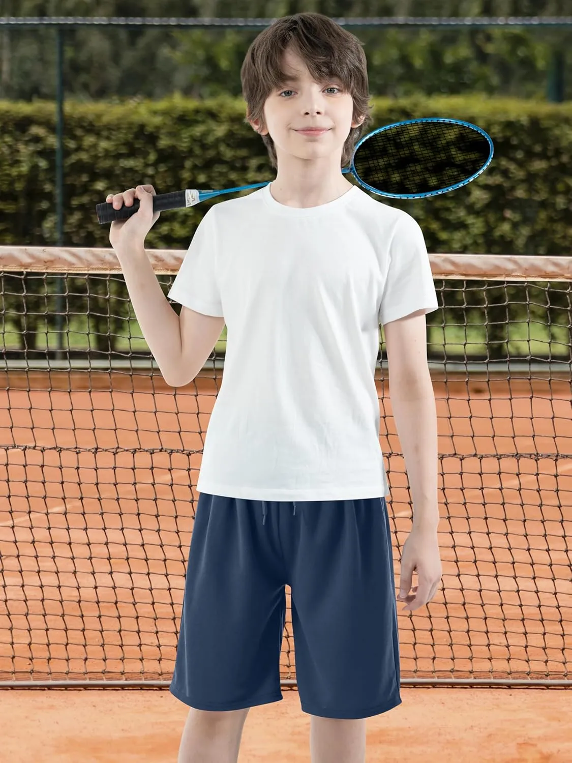 Resinta Boys Shorts Toddler Boy Shorts Athletic Quick Dry Kids Basketball Soccer Gym Shorts with Pockets Elastic Waist