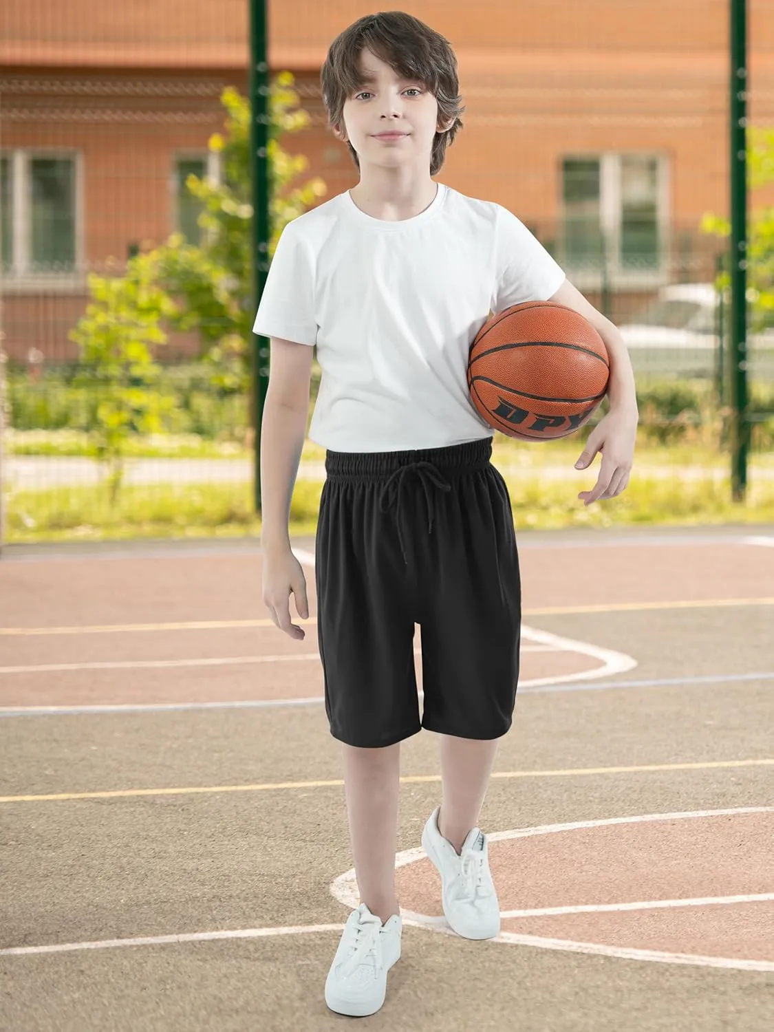 Resinta Boys Shorts Toddler Boy Shorts Athletic Quick Dry Kids Basketball Soccer Gym Shorts with Pockets Elastic Waist
