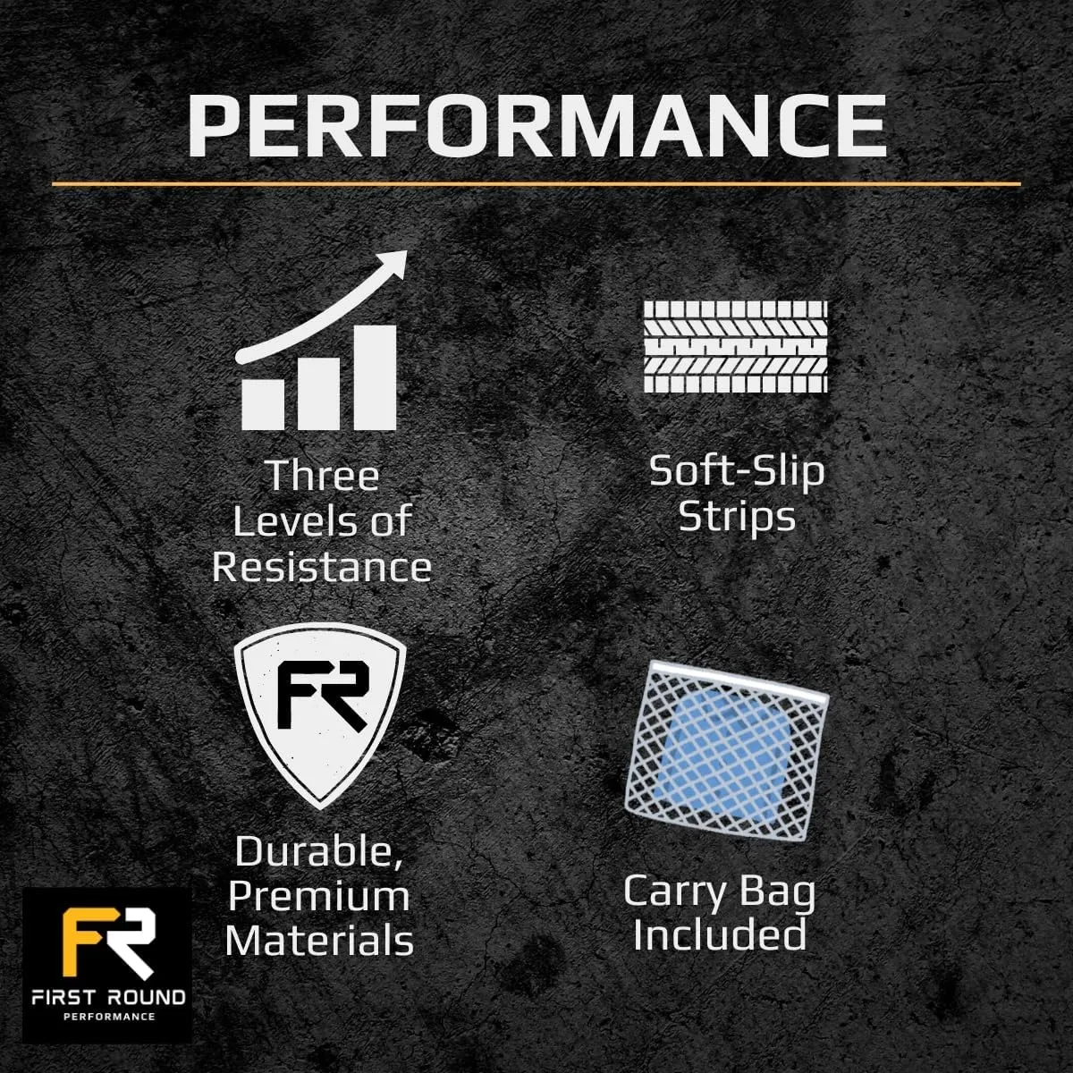 Resistance Bands Set with Carry Bag - 3 Levels of Resistance, Premium Fabric Bands with Mesh Storage Bag Booty Bands for Working Out - Exercise Bands Set - Elastic Bands for Exercise- No Slip Backing
