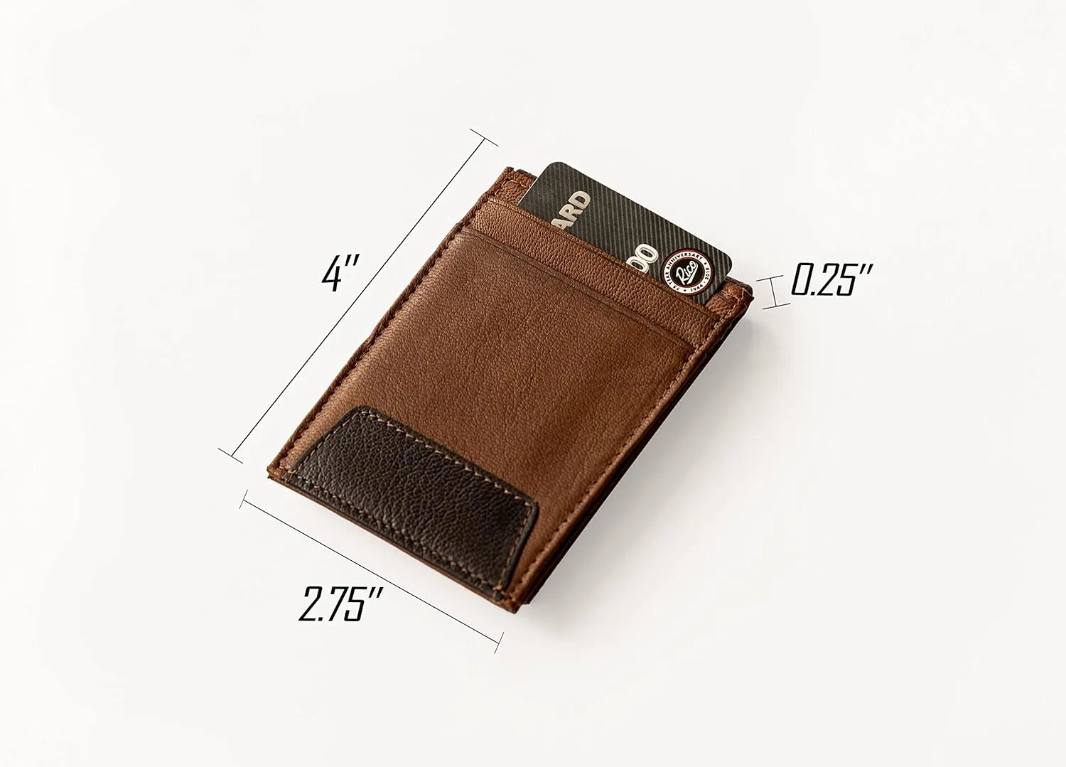 Rico Industries NHL Hockey Laser Engraved Front Pocket Wallet - Compact/Comfortable/Slim