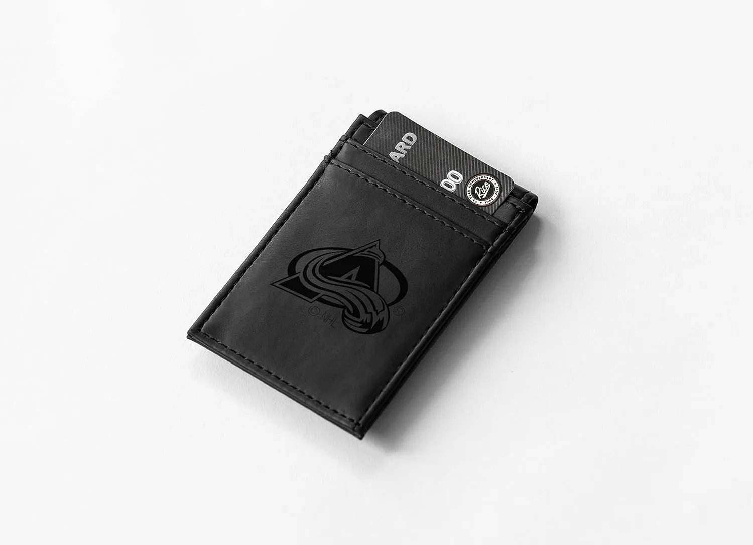 Rico Industries NHL Hockey Laser Engraved Front Pocket Wallet - Compact/Comfortable/Slim