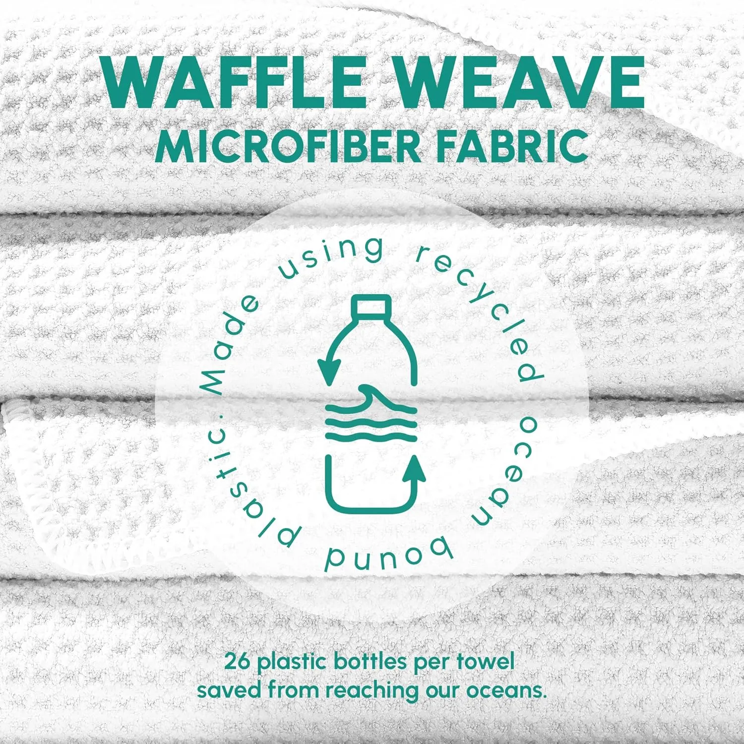 SUN'Y Waffle Microfiber Beach Towel  Sand Free, Quick Dry, Ultra Absorbent, Lightweight & Compact Travel Towel with Carry Bag - Large (63 x 31.5), Curl