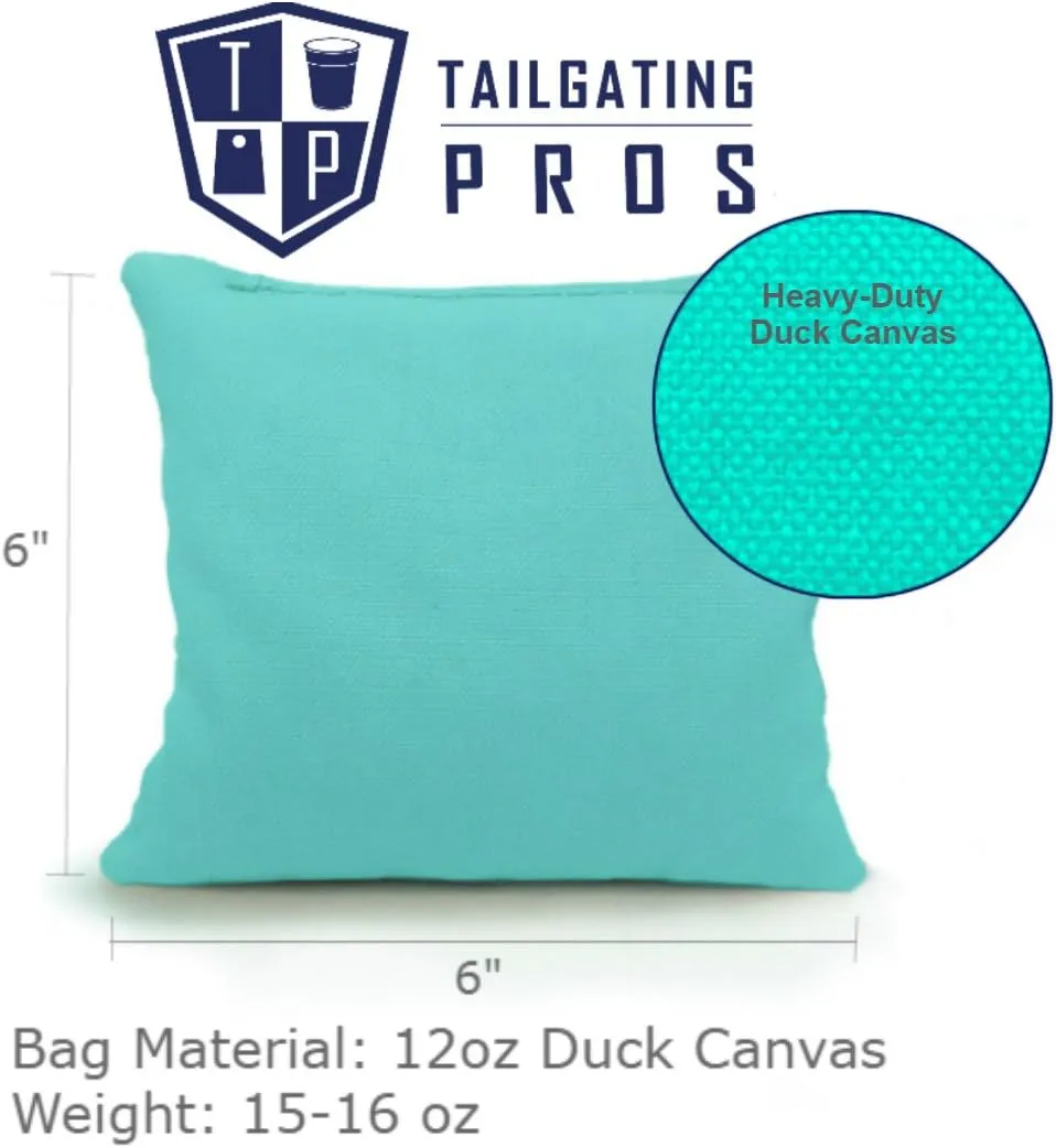 Tailgating Pros Lightweight Pyramid Design Cornhole Board Set w/Bean Bags and Carrying Case - 4'x2' Regulation Cornhole Game