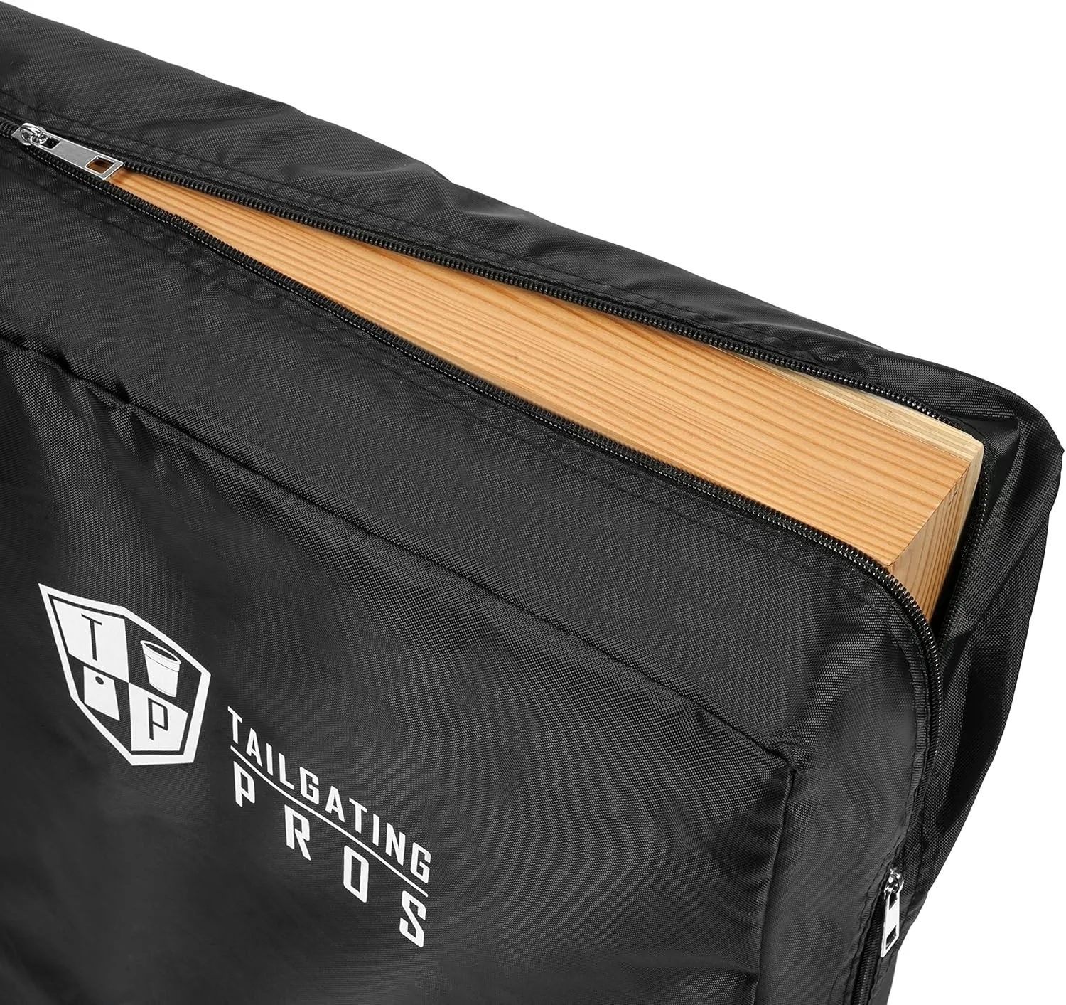 Tailgating Pros Lightweight Pyramid Design Cornhole Board Set w/Bean Bags and Carrying Case - 4'x2' Regulation Cornhole Game