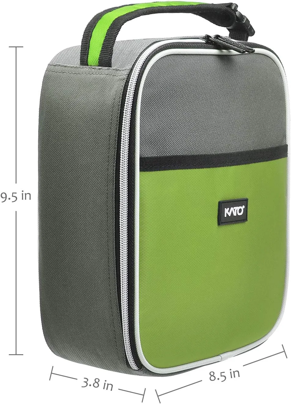 Tirrinia Insulated Kids Lunch Box Back to School, Portable Small Lunch Bag for Office Work Picnic, Reusable Compact Lunchbox Cooler Bag for Boys, Adults,Green