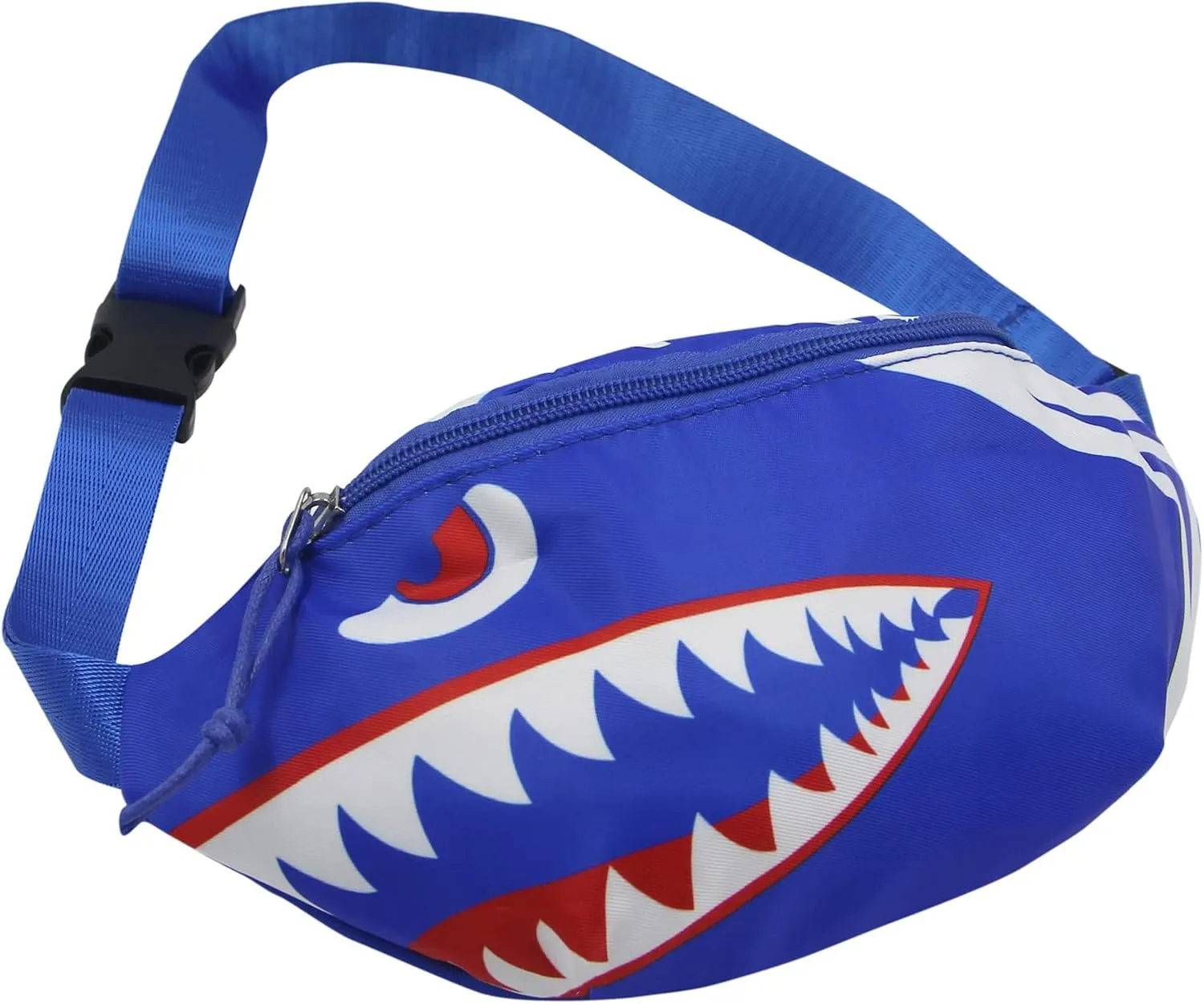 Toddler Boys Girls Cute Cartoon Shark Mini Fanny Pack Kids Sports Running Purse Waist Pack Belt Bum Bag
