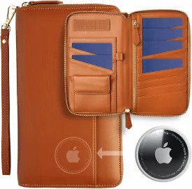 Travel Document Organizer - RFID Passport Wallet Case Family Holder Id Wristlet
