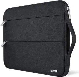 Voova 15.6 16 Inch Laptop Sleeve Carrying Case, Waterproof Computer Cover Bag Compatible with MacBook Pro 16 M3 M2 M1 Pro/Max 2023-2019, Dell XPS 15,15-16 Inch Hp Lenovo Acer Asus Chromebook, Black