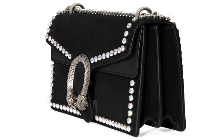 (WMNS) GUCCI Dionysus Series Leather Snake Decoration Single Shoulder Bag Black 400249-CXZFN-8143