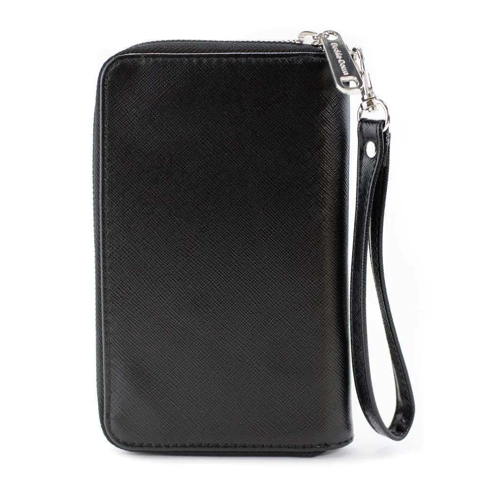 Women's PU Zip Around Wallet Rectangle - Cheetah Print Tan Browns