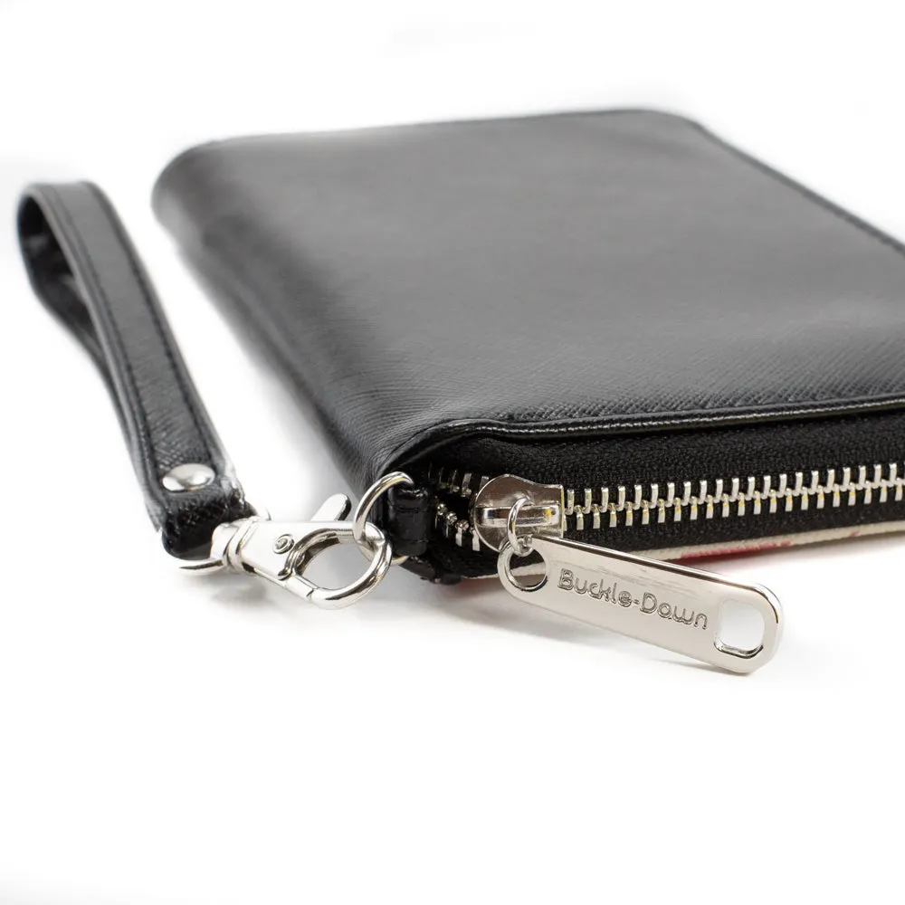 Women's PU Zip Around Wallet Rectangle - Cheetah Print Tan Browns