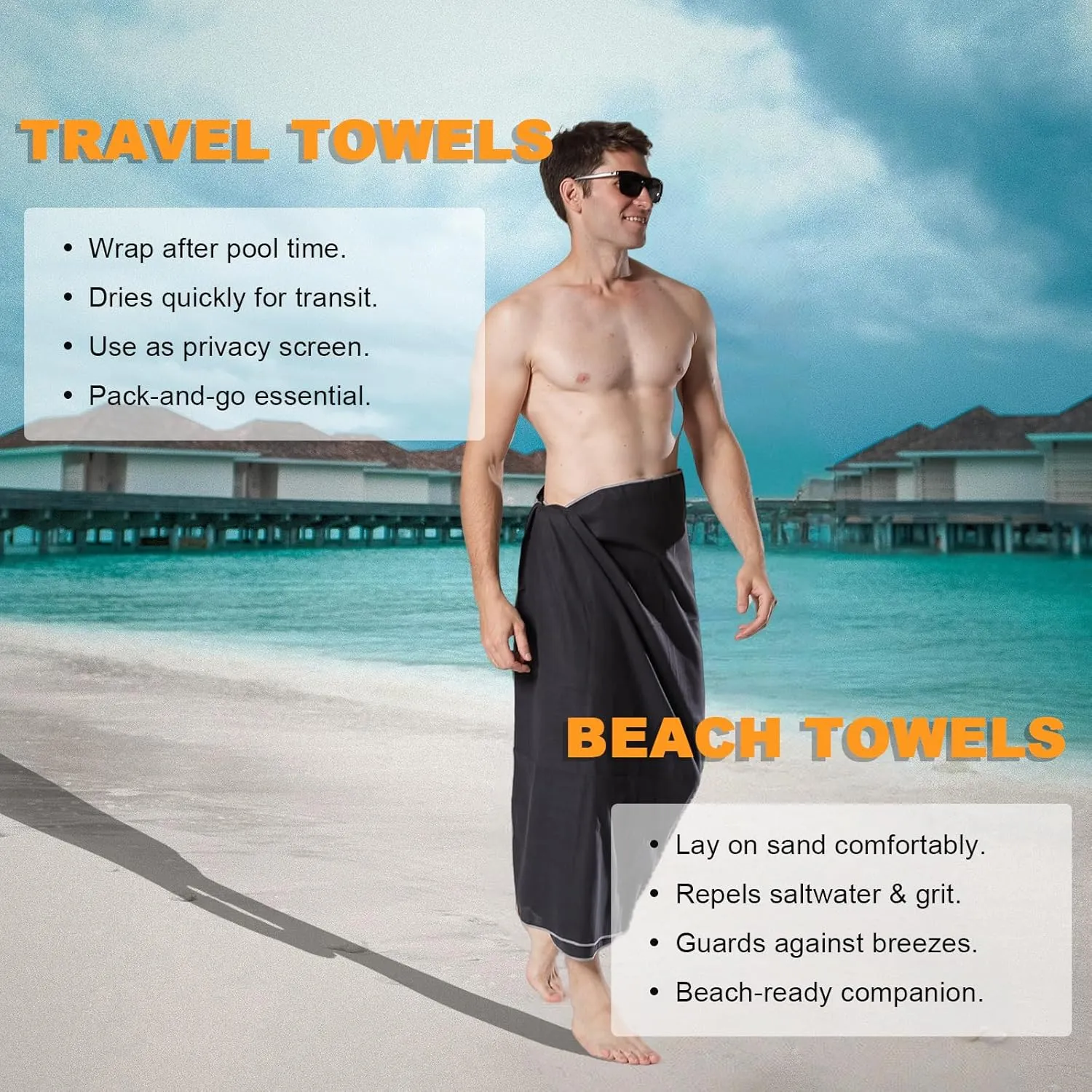 Your Choice Quick Dry Towel - Super Absorbent Microfiber for Gym, Travel, Camping | Ultra Compact & Lightweight